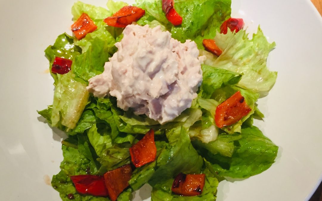 Mediterranean Tuna Salad Over Greens